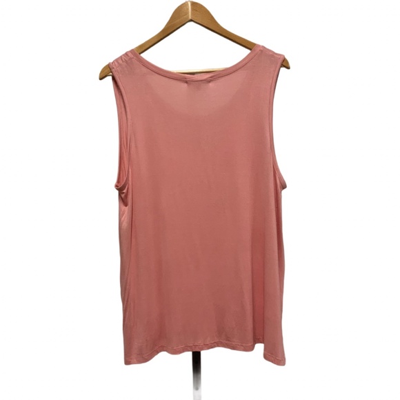 Extra Touch Pink Sleeveless Top with Stud Detail - Picture 2 of 8